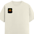 Men's Classic Crew T-Shirt | Regular Fit | 180 GSM Bio-Washed Cotton | DTG Print Ready | Everyday Wear | Personalized | DTG | Typography | Self-improvement | Everyday | Positive | Makes Today Great - right pocket - Off White - mockup 4