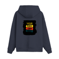 Oversized Hoodie | Unisex Relaxed Fit | 400 GSM Cotton Blend, DTF | Pre-Shrunk Comfort | Personalized | DTF | Typography | Self-improvement | Everyday | Positive | Makes Today Great - back - Navy Blue - mockup 2