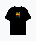 Cotton Stretch T-Shirt | Unisex Fit | 95% Cotton, 5% Spandex | Breathable, Flexible | Adults | Personalized | DTG | Typography | Self-improvement | Everyday | Positive | Makes Today Great - back - Black - mockup 2