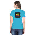 Female Classic Crew T-Shirt | Women's Regular Fit | 180 GSM Bio-Washed Cotton Blend | DTG Print Ready | Durable & Pre-Shrunk | Personalized | DTG | Typography | Self-improvement | Everyday | Positive | Makes Today Great - back - SkyBlue - mockup 2