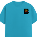 Female Classic Crew T-Shirt | Women's Regular Fit | 180 GSM Bio-Washed Cotton Blend | DTG Print Ready | Durable & Pre-Shrunk | Personalized | DTG | Typography | Self-improvement | Everyday | Positive | Makes Today Great - left pocket - SkyBlue - mockup 3