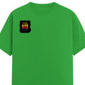 Female Classic Crew T-Shirt | Women's Regular Fit | 180 GSM Bio-Washed Cotton Blend | DTG Print Ready | Durable & Pre-Shrunk | Personalized | DTG | Typography | Self-improvement | Everyday | Positive | Makes Today Great - right pocket - Flag Green - mockup 4