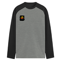 Male Raglan T-Shirt | Men's Regular Fit | 180 GSM Bio-Washed Cotton | DTG Print | Pre-Shrunk, Durable | Personalized | DTG | Typography | Self-improvement | Everyday | Positive | Makes Today Great - left pocket - mockup 3
