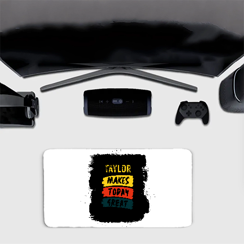 Gaming Pad | Extended 60x30cm & 80x33cm | Sublimation Printed | Skid-Proof, Smooth Control, 3mm Thick | Unisex | Personalized | Typography | Self-improvement | Everyday | Positive | Makes Today Great - front_80x33cm - mockup 1
