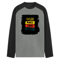 Male Raglan T-Shirt | Regular Fit for Men | 180 GSM Bio-Washed Cotton Blend | DTF Print, Double Stitched, Ribbed Neck, Colorfast | Personalized | DTF | Typography | Self-improvement | Everyday | Positive | Makes Today Great - front - mockup 1