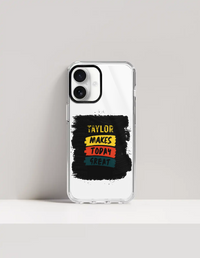 iPhone Glass Case | For iPhone Models | Tempered Glass Back & TPU Sides | Wireless Charging Compatible | Unisex | Personalized | Typography | Self-improvement | Everyday | Positive | Makes Today Great