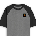 Unisex Oversized Raglan T-Shirt | Relaxed Fit | 100% Bio-Washed Cotton DTG Print | Two-Tone Contrast Sleeves | For Him & Her | Personalized | DTG | Typography | Self-improvement | Everyday | Positive | Makes Today Great - left pocket - mockup 3