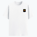 Cotton Stretch T-Shirt | Unisex Fit | 95% Cotton 5% Spandex | DTF Print | Stretchable & Breathable | Personalized | DTF | Typography | Self-improvement | Everyday | Positive | Makes Today Great - left pocket - White - mockup 3