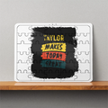 MDF Wooden Puzzle | 6x8 Inch 30-Piece | Glossy Sublimation Print | Durable & Waterproof | Unisex | Personalized | Typography | Self-improvement | Everyday | Positive | Makes Today Great - front - White - mockup 1