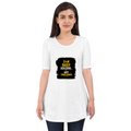 Female Maternity Dress | Regular Fit for Expecting Mothers | 180 GSM Bio-Washed Cotton | DTG Print | Double Stitched Seam | Women | Personalized | DTG | Typography | Productivity | Ambition | Everyday | Empowering | Busy Building, Not Complaining - front - White - mockup 1