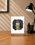 Acrylic Photo Frame with Stand | 5x7 Inch | UV Printed Acrylic & Wood | Durable Tabletop Display | Personalized Home Decor | Personalized | Bold Graphic | Motivation | Success | Everyday | Empowering | No Excuses, Just Results - front - mockup 1
