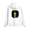 Oversized Hoodie | Relaxed Fit Unisex | 400 GSM Cotton Blend DTG Printed | Pre-Shrunk Drop Shoulder | Adult | Personalized | DTG | Bold Graphic | Motivation | Success | Everyday | Empowering | No Excuses, Just Results - back - White - mockup 2