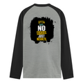 Male Raglan T-Shirt | Regular Fit for Men | 180 GSM Bio-Washed Cotton Blend | DTF Print, Double Stitched, Ribbed Neck, Colorfast | Personalized | DTF | Bold Graphic | Motivation | Success | Everyday | Empowering | No Excuses, Just Results - back - mockup 2