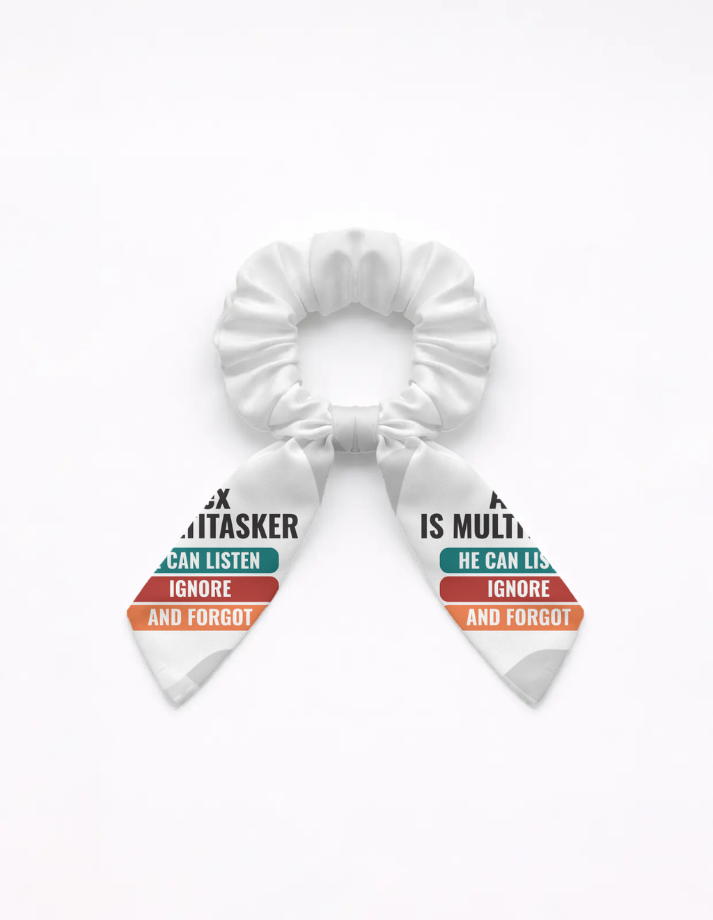 Personalized Graphic Accessory with Custom Name - Female Bow Scrunchies Accessories Accessory