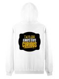 Pullover Hoodie | Unisex Regular Fit | Tri-Layer Cotton Blend | DTF Ready | All-Season Wear | Personalized | DTF | Typography | Mindset | Everyday | Motivational | Always Curious - back - White - mockup 2