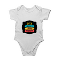 Baby Rompers | 0-12 Months | 180 GSM Bio-Washed Cotton | Soft, Durable, Pre-Shrunk | Unisex Baby | Personalized | DTF | Typography | Positivity | Everyday | Uplifting | Always Stay Positive - front - White - mockup 1