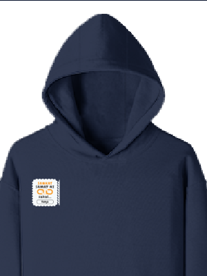Personalized Minimalist Pullover Hoodie Dtg with Custom Name