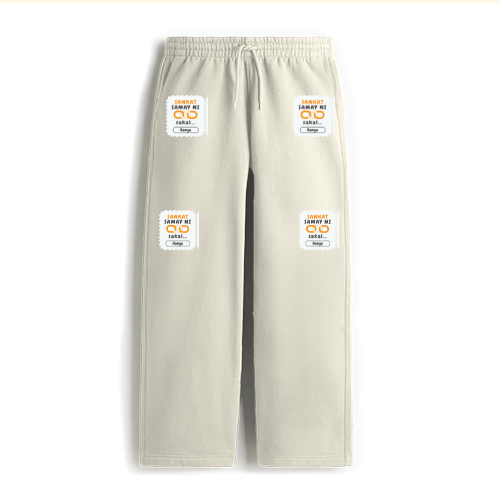 Personalized Minimalist Sweatpants Embroidery with Custom Name