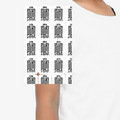 Kids AOP T-Shirt (All over printed products) | T-Shirts | AOP, DTG | Kids, Her | Personalized | Typography | Trust | Confidentiality | Everyday | Secure - left sleeve - White - mockup 3