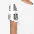 Kids Sports T-Shirt | Unisex Fit | 170 GSM Polyester | Sublimation Printed | Breathable & Fade-Proof | Boys & Girls | Personalized | Typography | Trust | Confidentiality | Everyday | Secure - right sleeve - White - mockup 5