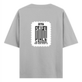 Oversized Standard T-Shirt | Relaxed Fit Unisex | 100% Super Combed Cotton DTG Print | Soft, Breathable, Durable | Adults | Personalized | DTG | Typography | Trust | Confidentiality | Everyday | Secure - back - Grey Melange - mockup 2