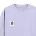Oversized Standard T-Shirt | Relaxed Fit Unisex | 100% Super Combed Cotton DTG Print | Soft, Breathable, Durable | Adults | Personalized | DTG | Typography | Trust | Confidentiality | Everyday | Secure - left pocket - Lavender - mockup 3