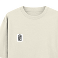 Oversized Classic T-Shirt | Unisex Oversized Fit | 100% Super-Combed Cotton | Embroidery, Pre-Shrunk, Ribbed Neck | Adult | Personalized | Embroidery | Typography | Trust | Confidentiality | Everyday | Secure - left pocket - Off White - mockup 3