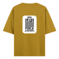 Oversized Classic T-Shirt | Unisex Oversized Fit | 100% Super-Combed Cotton, 240 GSM | Pre-Shrunk, Double-Stitched | Unisex | Personalized | DTG | Typography | Trust | Confidentiality | Everyday | Secure - back - Mustard Yellow - mockup 2