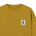 Oversized Classic T-Shirt | Unisex Oversized Fit | 100% Super-Combed Cotton, 240 GSM | Pre-Shrunk, Double-Stitched | Unisex | Personalized | DTG | Typography | Trust | Confidentiality | Everyday | Secure - right pocket - Mustard Yellow - mockup 4