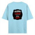 Oversized Classic T-Shirt | Unisex Fit | 100% Super-Combed Cotton | DTG Print | Pre-Shrunk, 240 GSM | Adults | Personalized | DTG | Typography | Attitude | Everyday | Assertive - back - Baby Blue - mockup 2