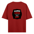 Oversized Classic T-Shirt | Unisex Fit | 100% Super-Combed Cotton | DTG Print | Pre-Shrunk, 240 GSM | Adults | Personalized | DTG | Typography | Attitude | Everyday | Assertive - back - Red - mockup 2