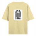 Oversized Standard T-Shirt | Relaxed Fit Unisex | 100% Super Combed Cotton DTG Print | Soft Durable Breathable | Adult | Personalized | DTG | Typography | Trust | Secrets | Everyday - back - Beige - mockup 2