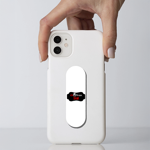 Phone Grip | Universal Fit | UV Printed | Secure Hold & Media Stand | Unisex | Personalized | Bold Graphic | Wolves | Leadership | Everyday | Powerful - front - White - mockup 1