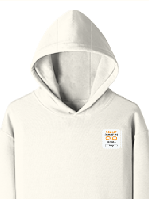 Personalized Minimalist Pullover Hoodie Embroidery with Custom Name