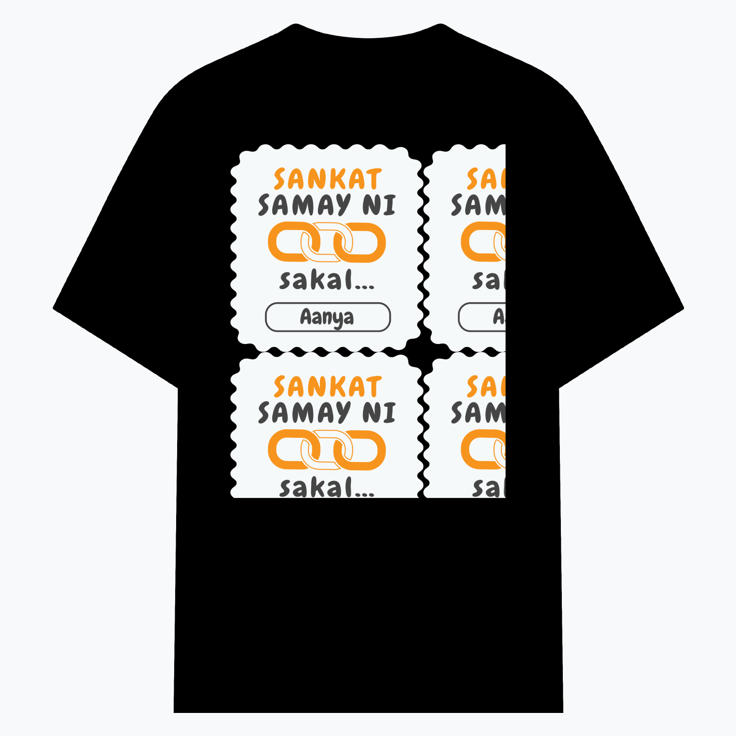 Personalized Minimalist T-Shirt with Custom Name - Cotton Stretch T Shirt Dtg T-Shirt