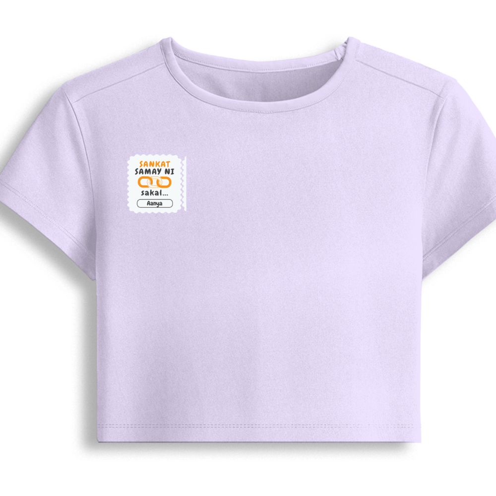 Personalized Minimalist T-Shirt with Custom Name - Female Baby Tee Embroidery T-Shirt