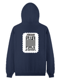 Pullover Hoodie | Unisex Regular Fit | Tri-Layer Cotton Blend DTG | All-Season Comfort & Durable | Adults | Personalized | DTG | Typography | Trust | Secrets | Everyday - back - Navy Blue - mockup 2