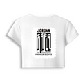 Female Baby Tee | Cropped Fit for Women | Cotton Spandex DTG T-Shirt | Pre-Shrunk & Breathable | Personalized | DTG | Typography | Trust | Secrets | Everyday - back - White - mockup 2