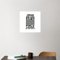 Acrylic Poster | Wall Decor | Glossy 3mm Acrylic | UV Printed, Stick-on, Frameless | Unisex | Personalized | Typography | Trust | Secrets | Everyday - front_3 - 12x12Inch - White - mockup 3