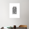 Acrylic Poster | Wall Decor | Glossy 3mm Acrylic | UV Printed, Stick-on, Frameless | Unisex | Personalized | Typography | Trust | Secrets | Everyday - front_5 - A3 Poster - White - mockup 5