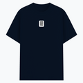 Basic T-Shirt | Unisex XS-2XL | Poly-Cotton Blend | Soft Finish, Durable Stitching | For Him, For Her | Personalized | DTF | Typography | Trust | Secrets | Everyday - front - Navy melange - mockup 1