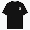 Basic T-Shirt | Unisex XS-2XL | Poly-Cotton Blend | Soft Finish, Durable Stitching | For Him, For Her | Personalized | DTF | Typography | Trust | Secrets | Everyday - left pocket - Black - mockup 3