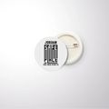 Pin Button Badge | Unisex | Glossy Finish | Fade-Proof Print, Rust-Free | Adults | Personalized | Typography | Trust | Secrets | Everyday - front_32mm - 32mm - White - mockup 1