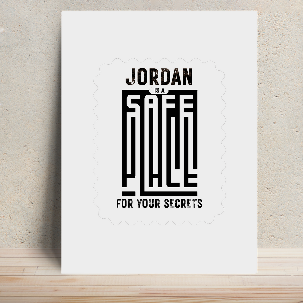 Metal Posters | 8x11.7, 11.7x15.7 | 1mm Thick Metal | Magnetic Display, Waterproof, Glossy Finish | Unisex | Personalized | Typography | Trust | Secrets | Everyday - front - White - mockup 1