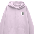Oversized Hoodie | Relaxed Fit Unisex | 400 GSM Cotton Blend DTG Printed | Pre-Shrunk Drop Shoulder | Adult | Personalized | DTG | Typography | Trust | Secrets | Everyday - left pocket - Light Baby Pink - mockup 3