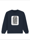 Oversized Sweatshirt | Relaxed Fit | 90% Cotton 10% Polyester 400 GSM DTF | Pre-Shrunk & Durable | Unisex Adult | Personalized | DTF | Typography | Trust | Secrets | Everyday - front - Navy Blue - mockup 1