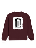 Oversized Sweatshirt | Relaxed Fit | 90% Cotton 10% Polyester 400 GSM DTF | Pre-Shrunk & Durable | Unisex Adult | Personalized | DTF | Typography | Trust | Secrets | Everyday - back - Maroon - mockup 2