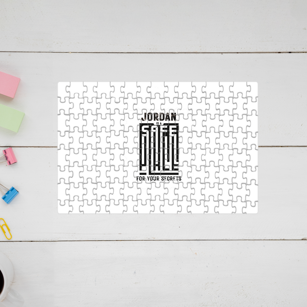 Jigsaw Puzzle | 120 Pieces | A4 Size | Recycled Paper | Semi-Glossy Finish | Fade-Proof Print | Engaging Entertainment | Unisex | Personalized | Typography | Trust | Secrets | Everyday - front - mockup 1