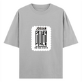 Oversized Standard T-Shirt | Relaxed Fit Unisex | 100% Super Combed Cotton DTG Print | Soft, Breathable, Durable | Adults | Personalized | DTG | Typography | Trust | Secrets | Everyday - front - Grey Melange - mockup 1