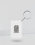 Keychain | Rectangle, Square, Slim | Acrylic UV Printed | Fade-Proof Everyday Carry | Unisex | Personalized | Typography | Trust | Secrets | Everyday - back_Rectangle - White - mockup 4